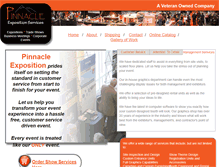Tablet Screenshot of pinnacle-expo.com